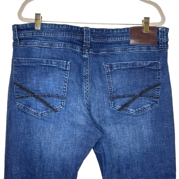 Axel Mens Slim Boot Dark Wash Stretch Denim Blue Jeans Size 40 Waist 29 Length - Picture 15 of 15